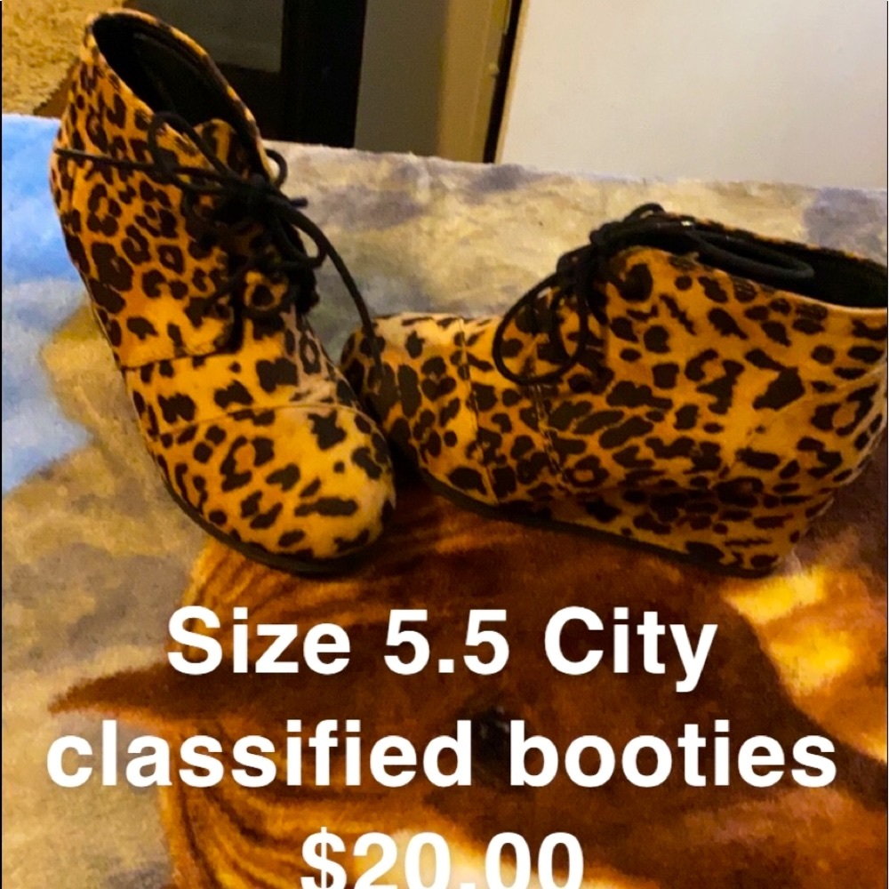 City Classified Leopard Booties